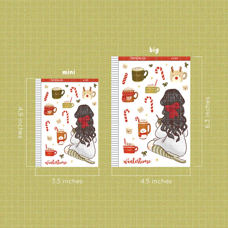 Wintertime | Cozy Holiday | Christmas Sticker | C169