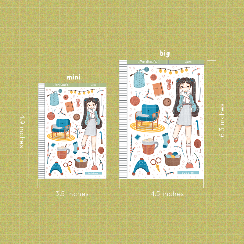 Bubbles | Snow Puffy | Collections Stickers | C223