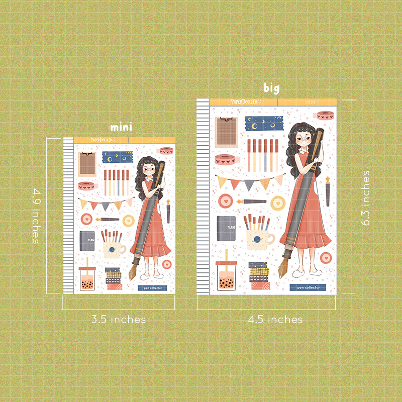 Pen Collector | Craft Library | Collections Stickers | C233