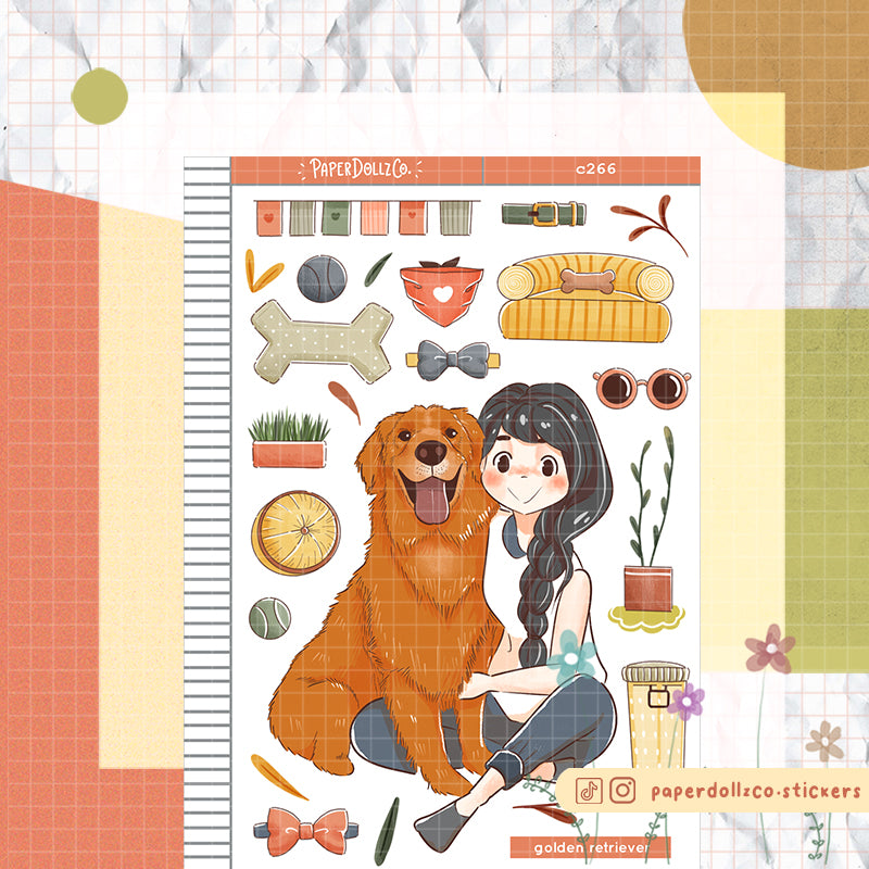 Golden Retriever | Fur In Love | Collections Stickers | C266