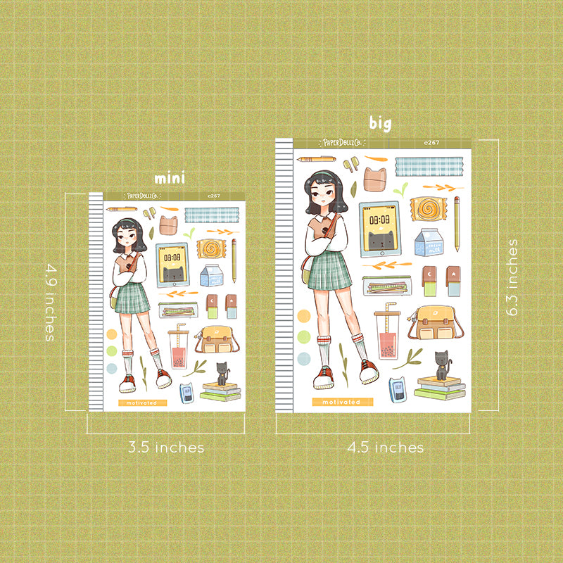 Motivated Student | School Is Cool | Collections Stickers | C267