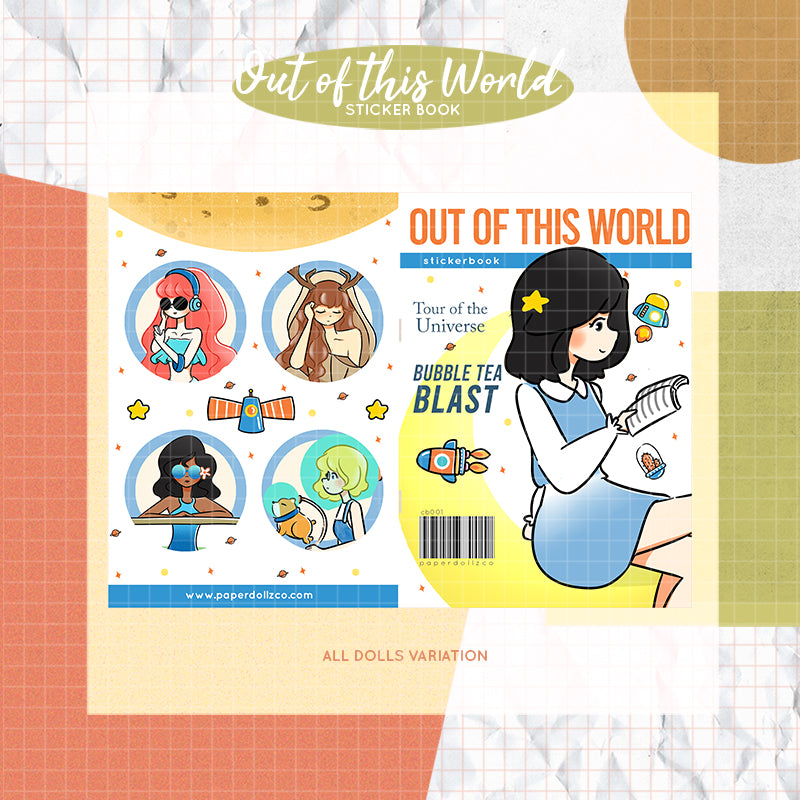 Out of this World PaperDollzCo Planner Sticker Book | CB001