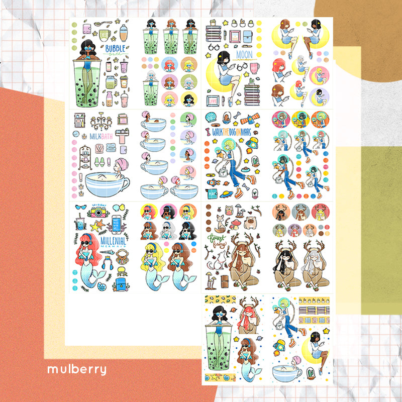 Out of this World PaperDollzCo Planner Sticker Book | CB001