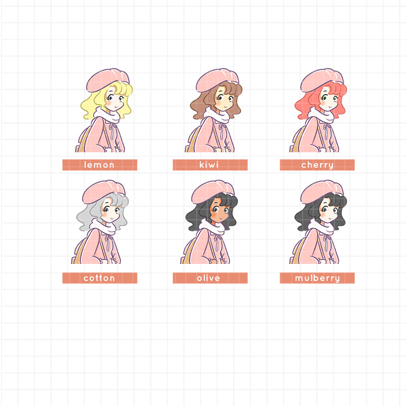 Winter Fashion PaperDollzCo Planner Sticker Book | CB003