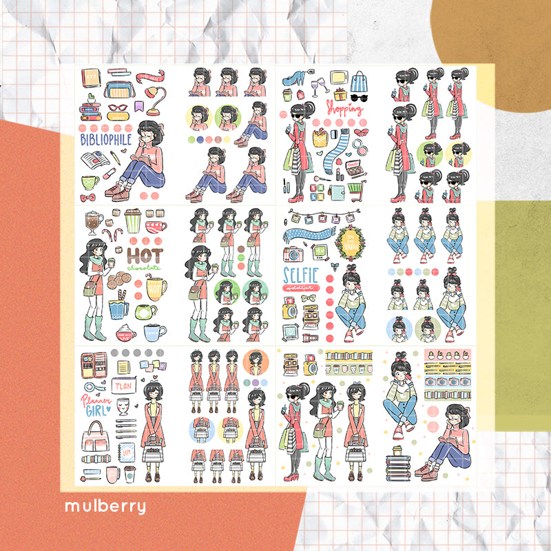 Time to Unwind PaperDollzCo Planner Sticker Book | CB004