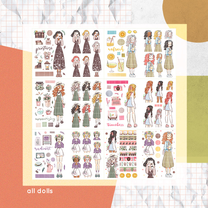 Spring Thing PaperDollzCo Planner Sticker Book | CB010b