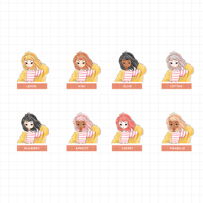 Fall In Love PaperDollzCo Planner Sticker Book | CB014