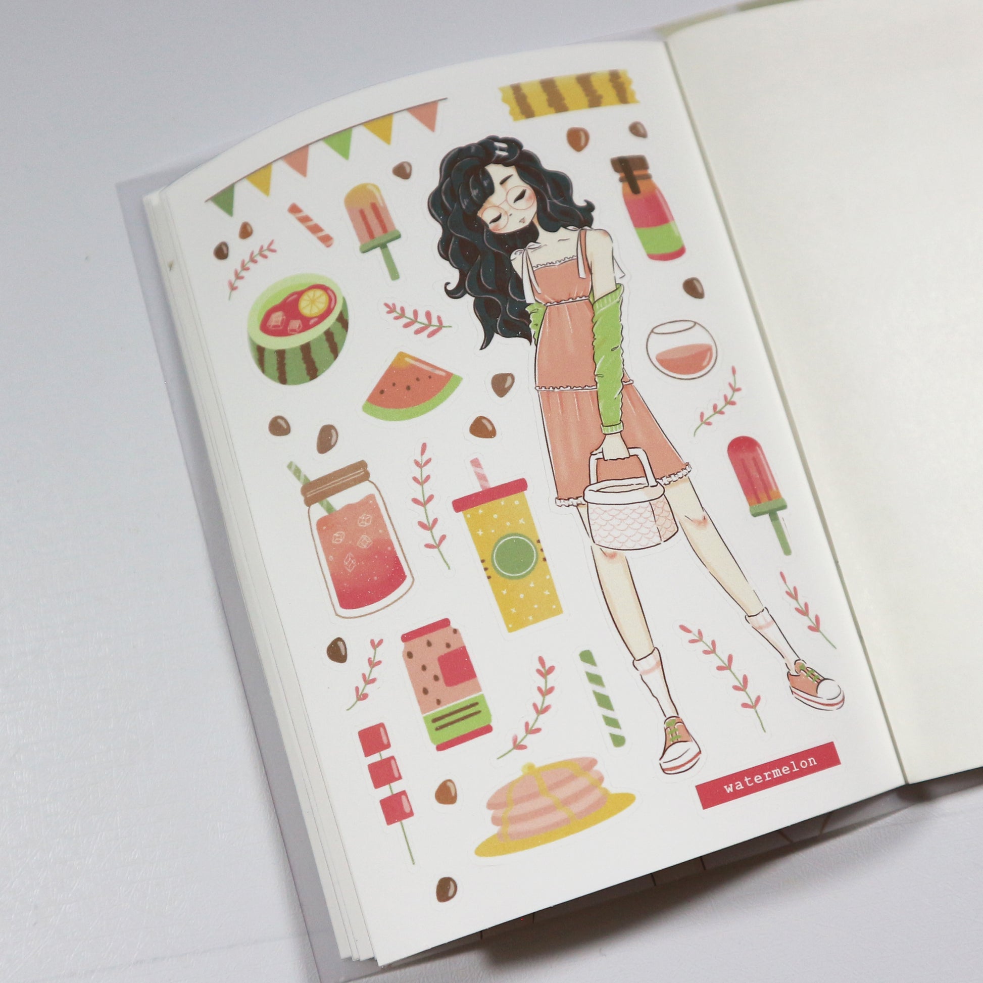 Sweet Summer PaperDollzCo Planner Sticker Book | CB020
