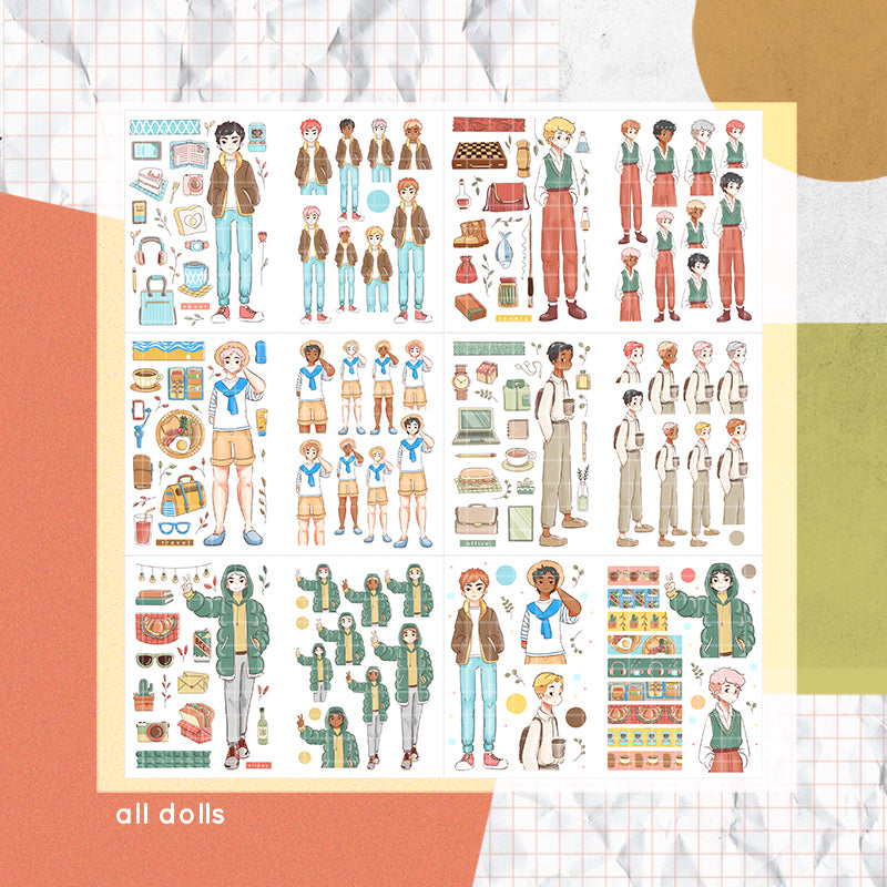 Crush Confessions PaperDollzCo Planner Sticker Book | CB043