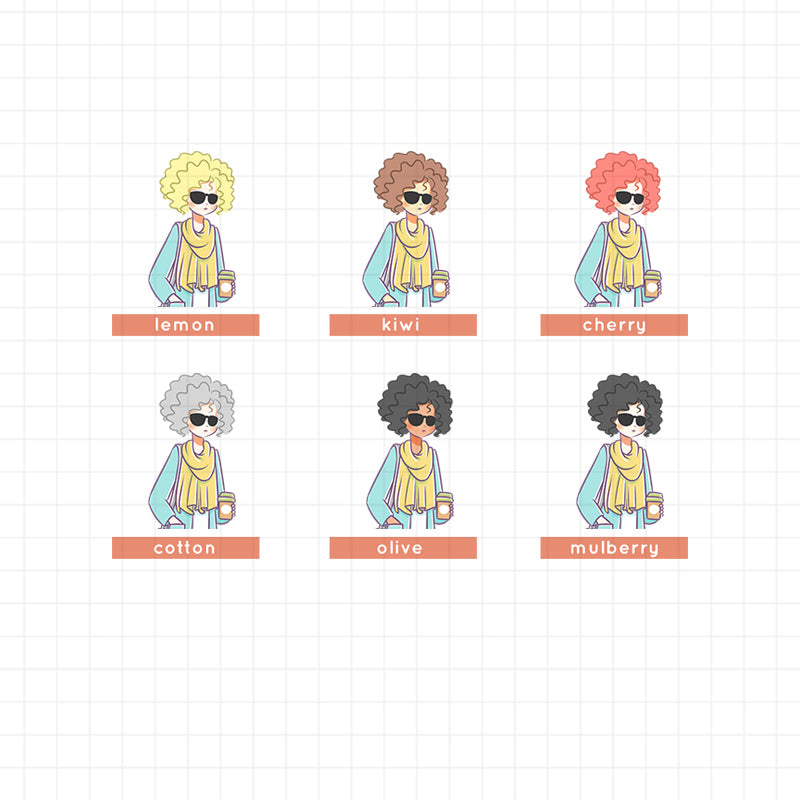 Winter Street Fashion | Collections Sticker | C070