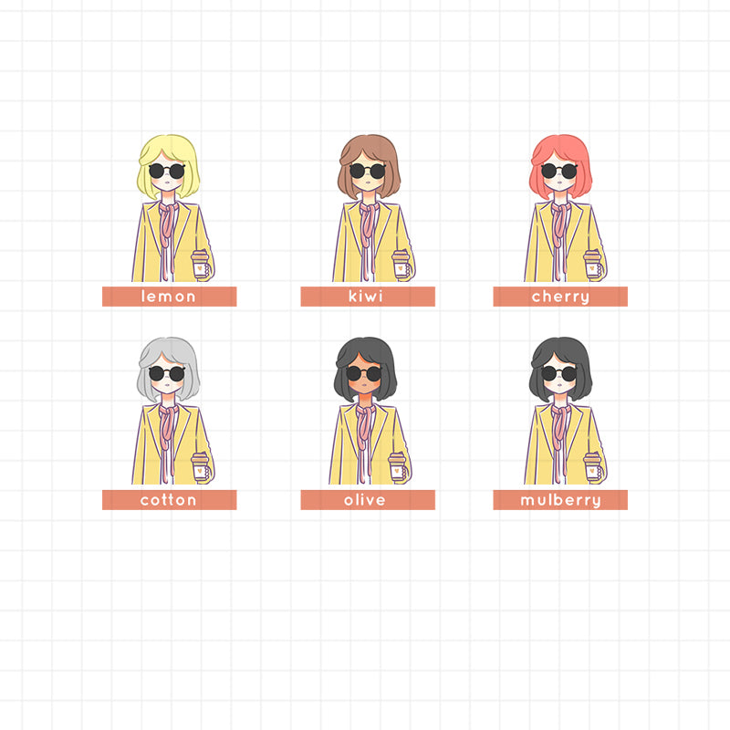 Winter Street Fashion | Collections Sticker | C074