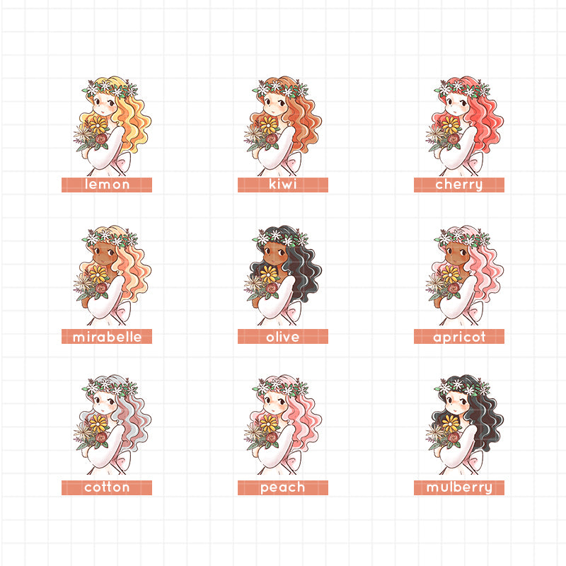 Blush | The Pretty Petal | Collection Stickers | C300