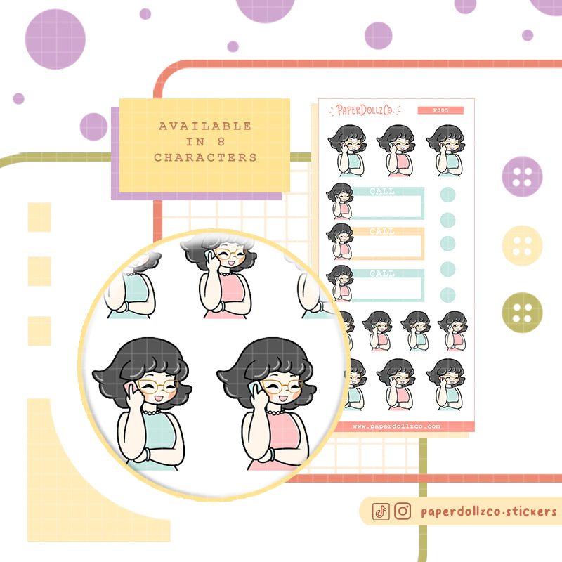 Call | Activity Stickers | f005