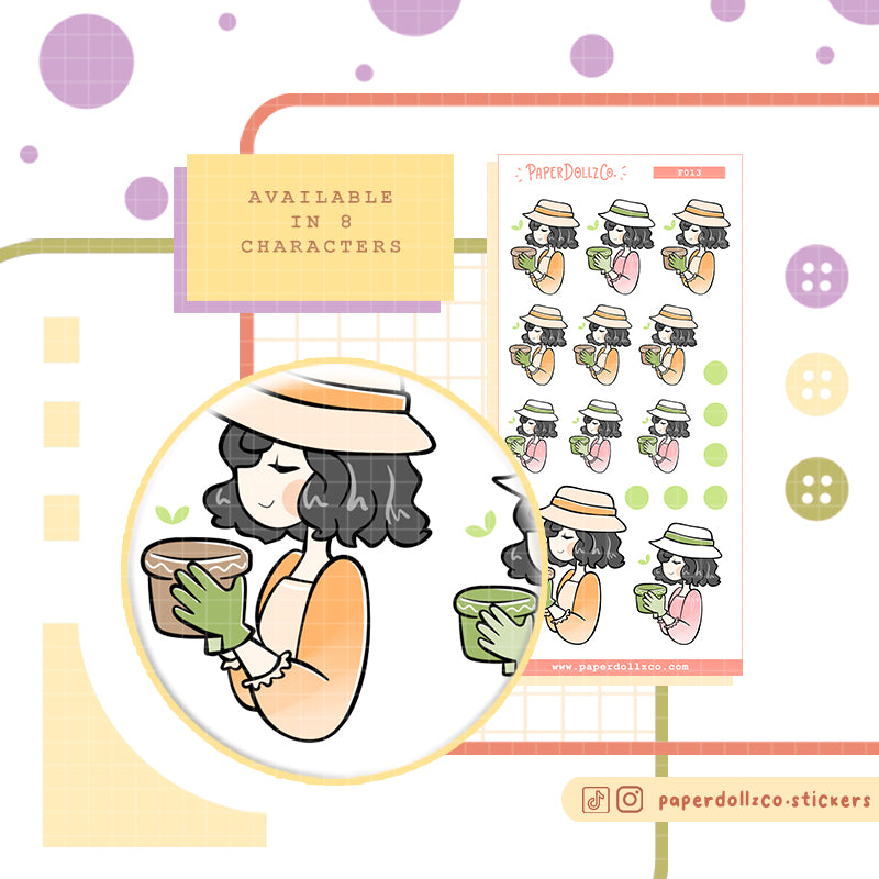 Planting | Activity Stickers | f013