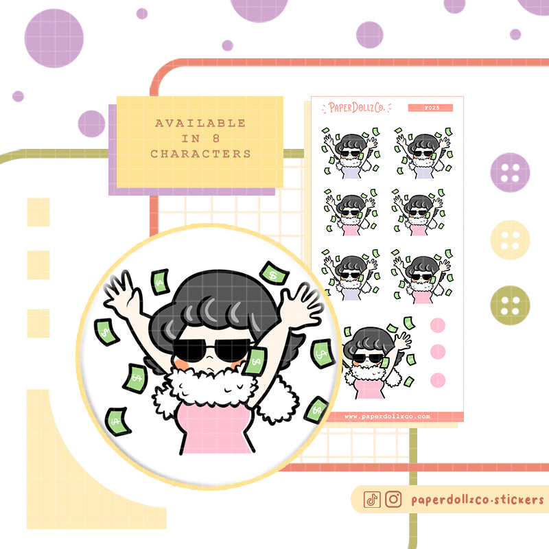 Take All My Money | Activity Stickers | f025