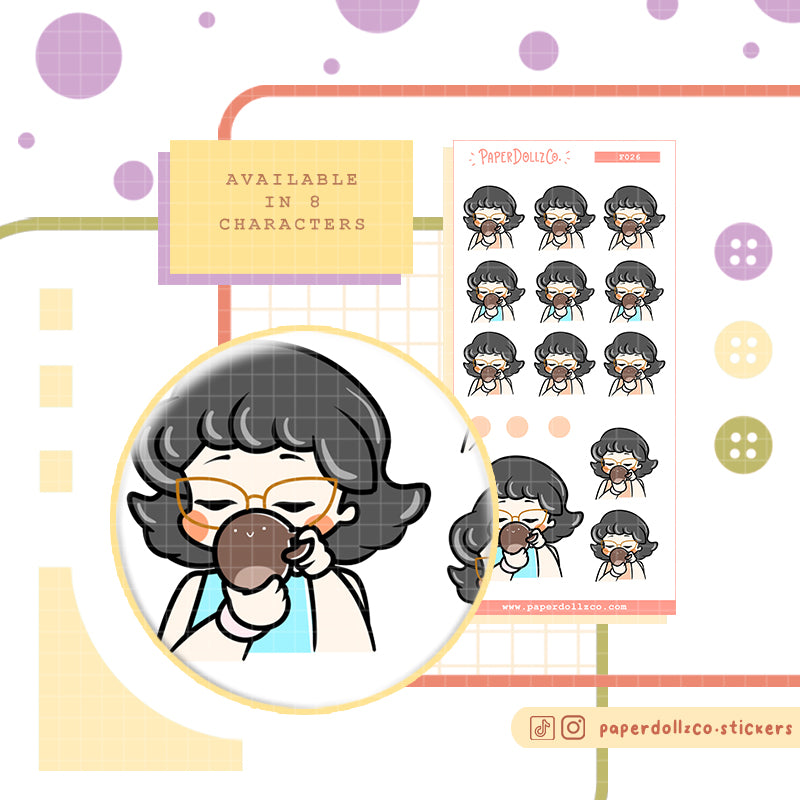Coffee Survival Juice | Activity Stickers | f026