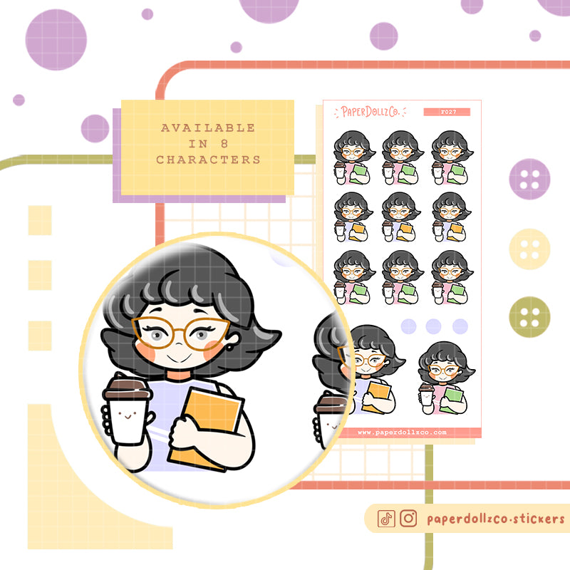 But First Coffee | Activity Stickers | f027