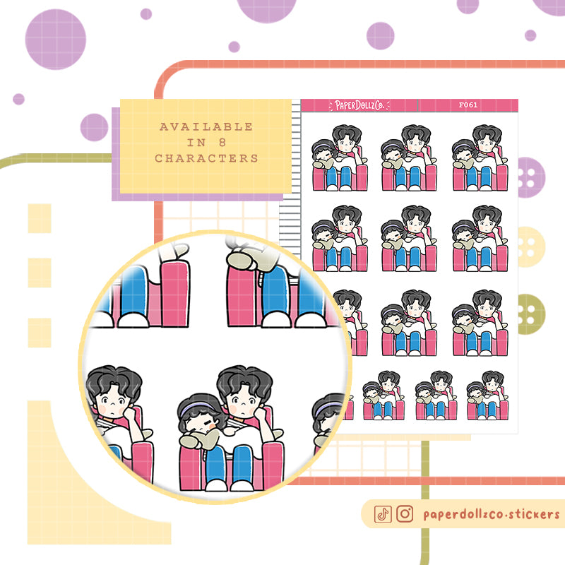 Watch Couple Planner Stickers | f061