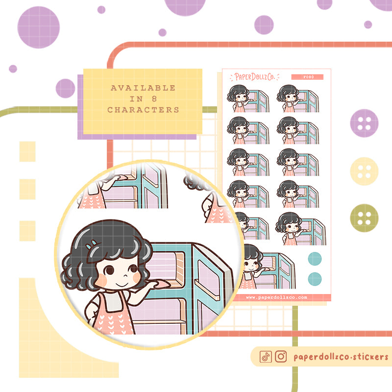 Clean Ref PaperDollzCo Planner Stickers | f080