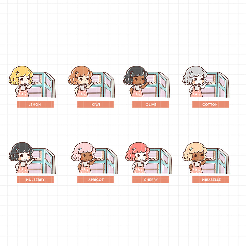 Clean Ref PaperDollzCo Planner Stickers | f080
