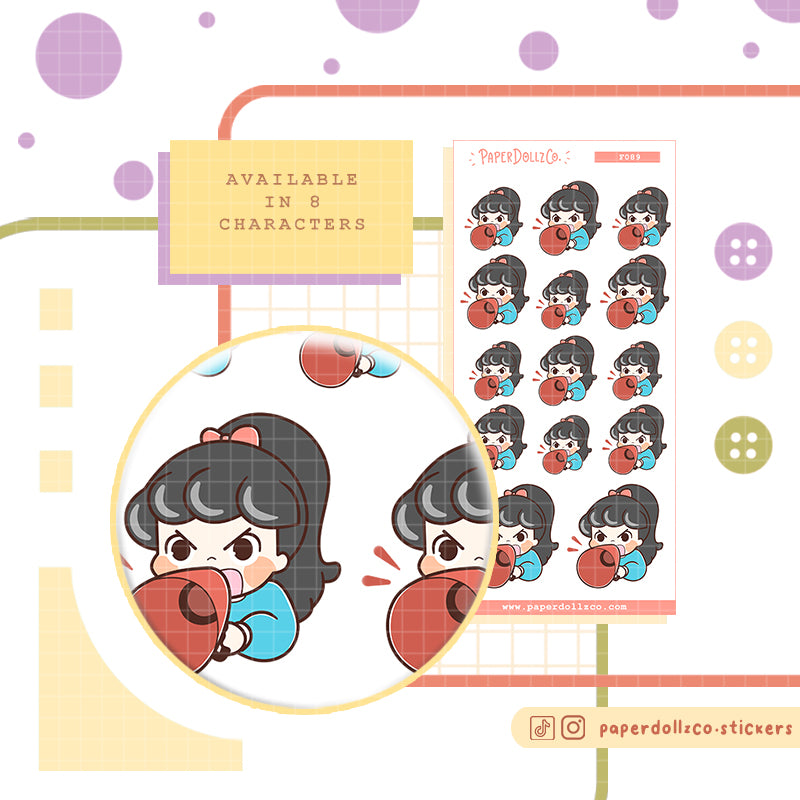 Megaphone PaperDollzCo Planner Stickers | f089