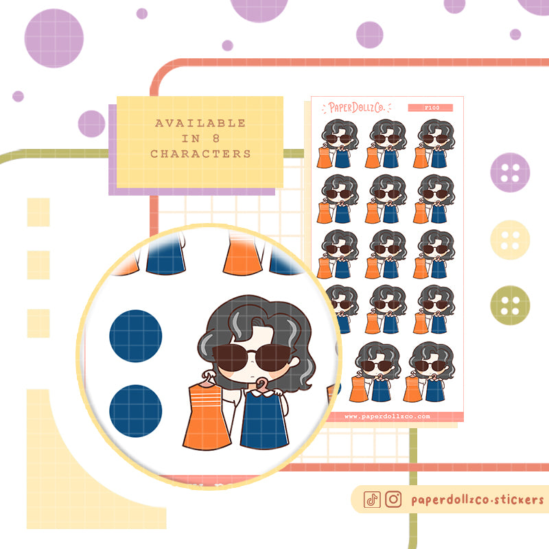 Diligent Working Women Paperdollzco Planner Stickers