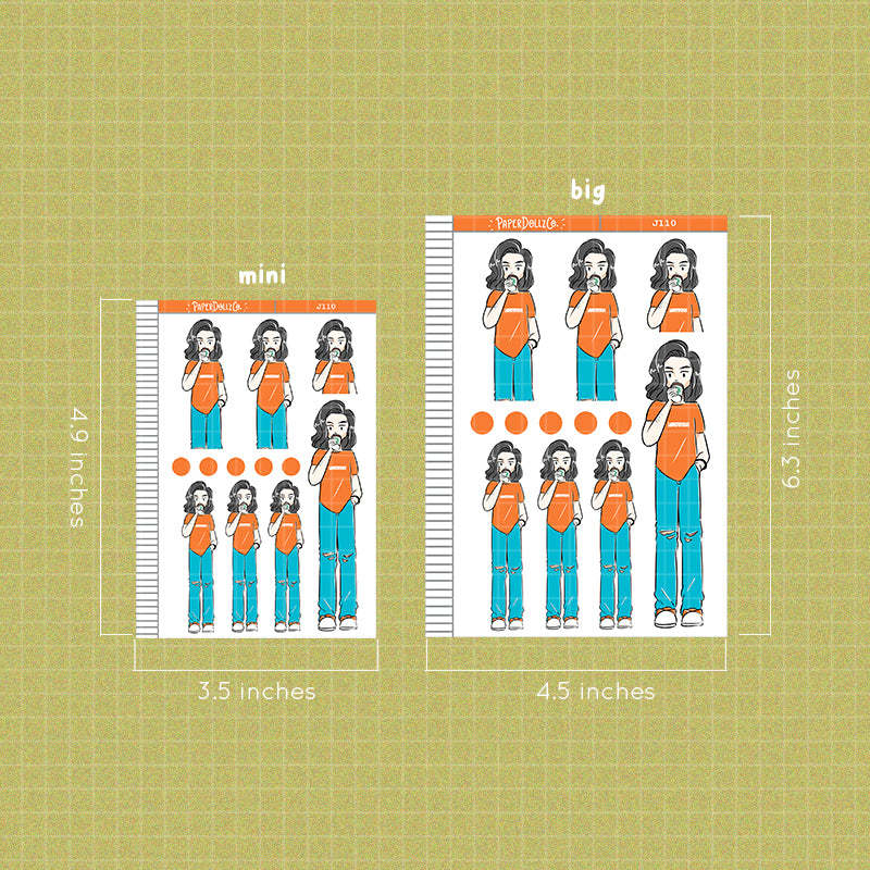 Coffee Buddy | Happy Together | Just Dolls Stickers | J110