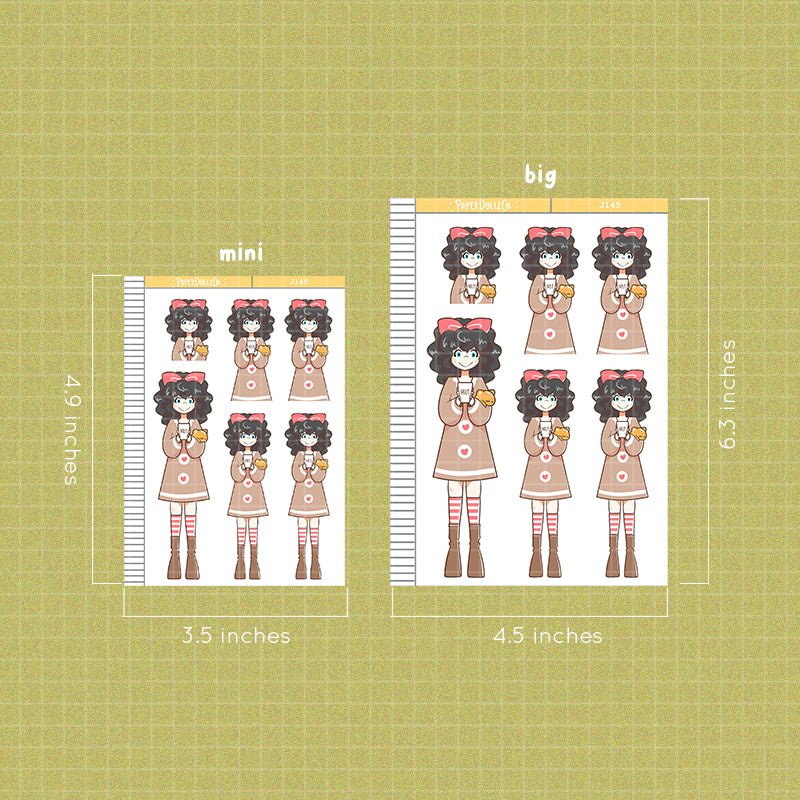 Ginger Bread Costume | Just Dolls Stickers | J145