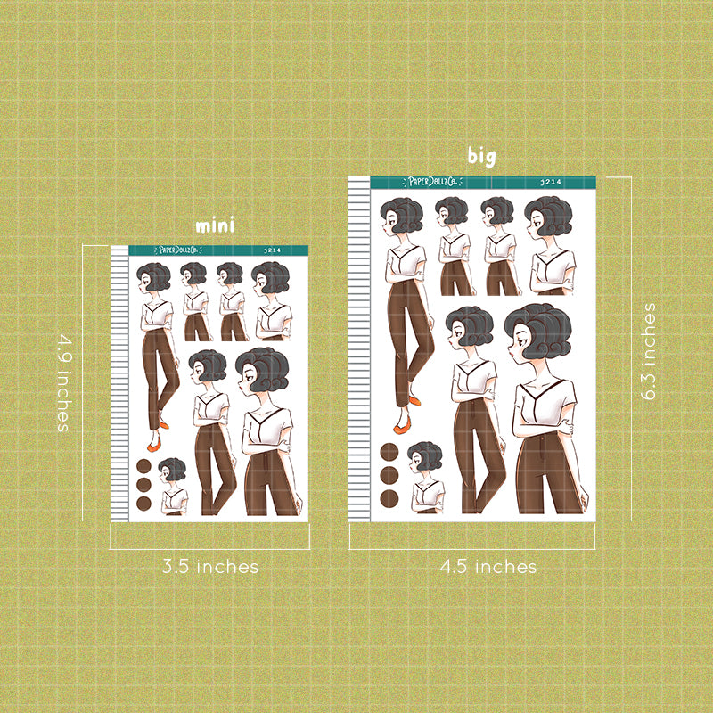 60s Queen Planner Sticker | J214