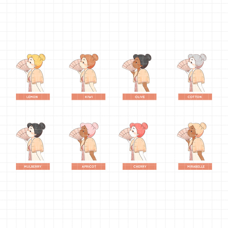 Binibini PaperDollzCo Planner Stickers | J261