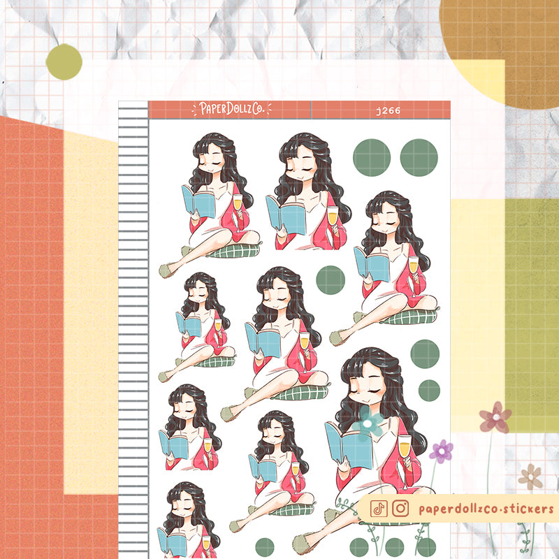 Warm PaperDollzCo Planner Stickers | J266