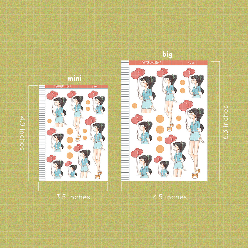 Soft PaperDollzCo Planner Stickers | J268