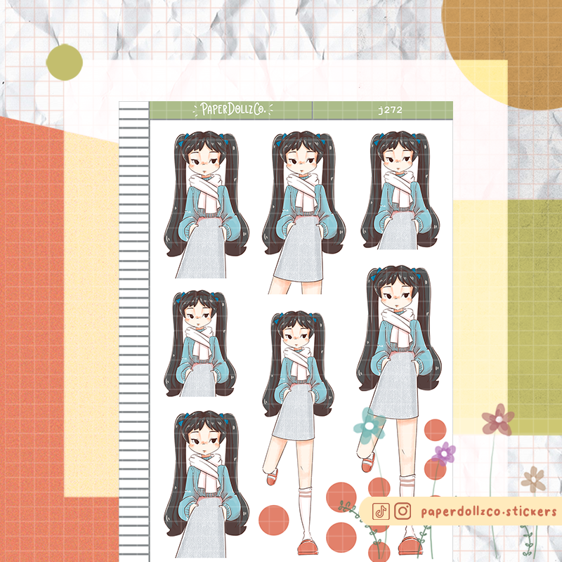 Bubbles PaperDollzCo Planner Stickers | J272