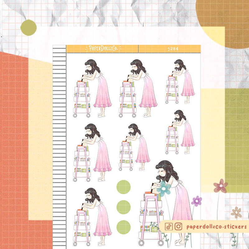 Organizer PaperDollzCo Planner Stickers | J284