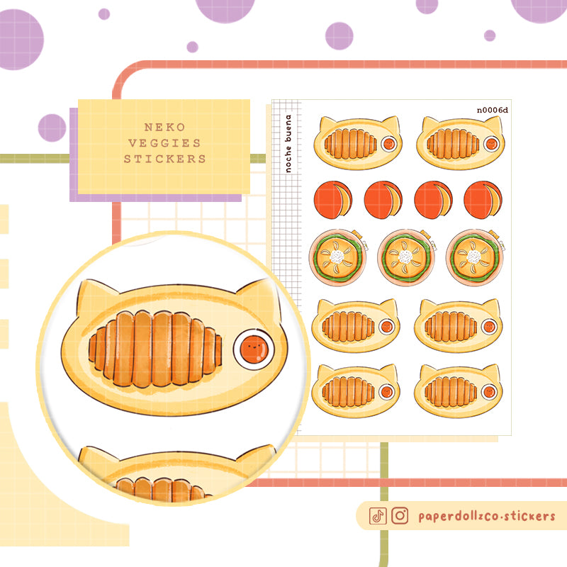 Noche Buena Sticker Neko Veggies