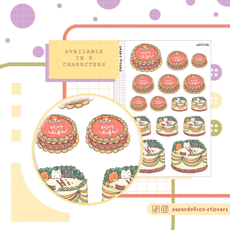 Fancy Cakes Sticker Neko Veggies