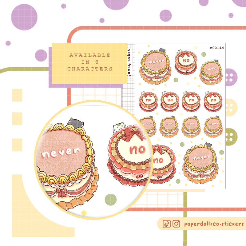Fancy Cakes Sticker Neko Veggies