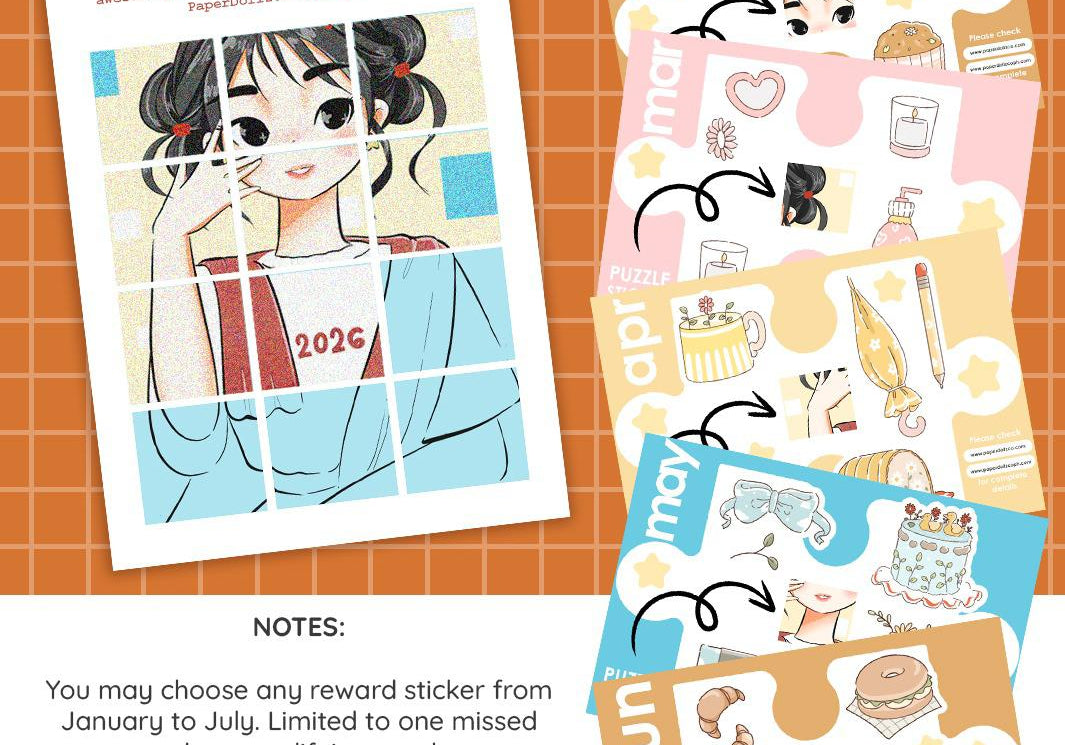 Claim Previous Months' Puzzle Stickers