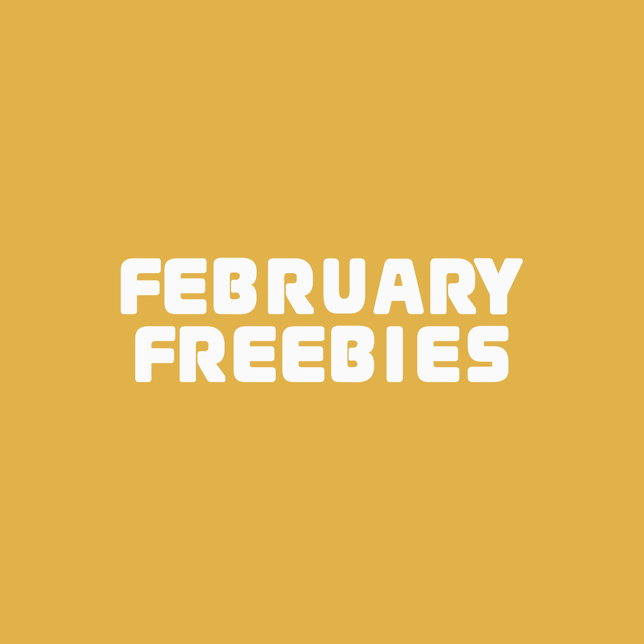 February Freebies