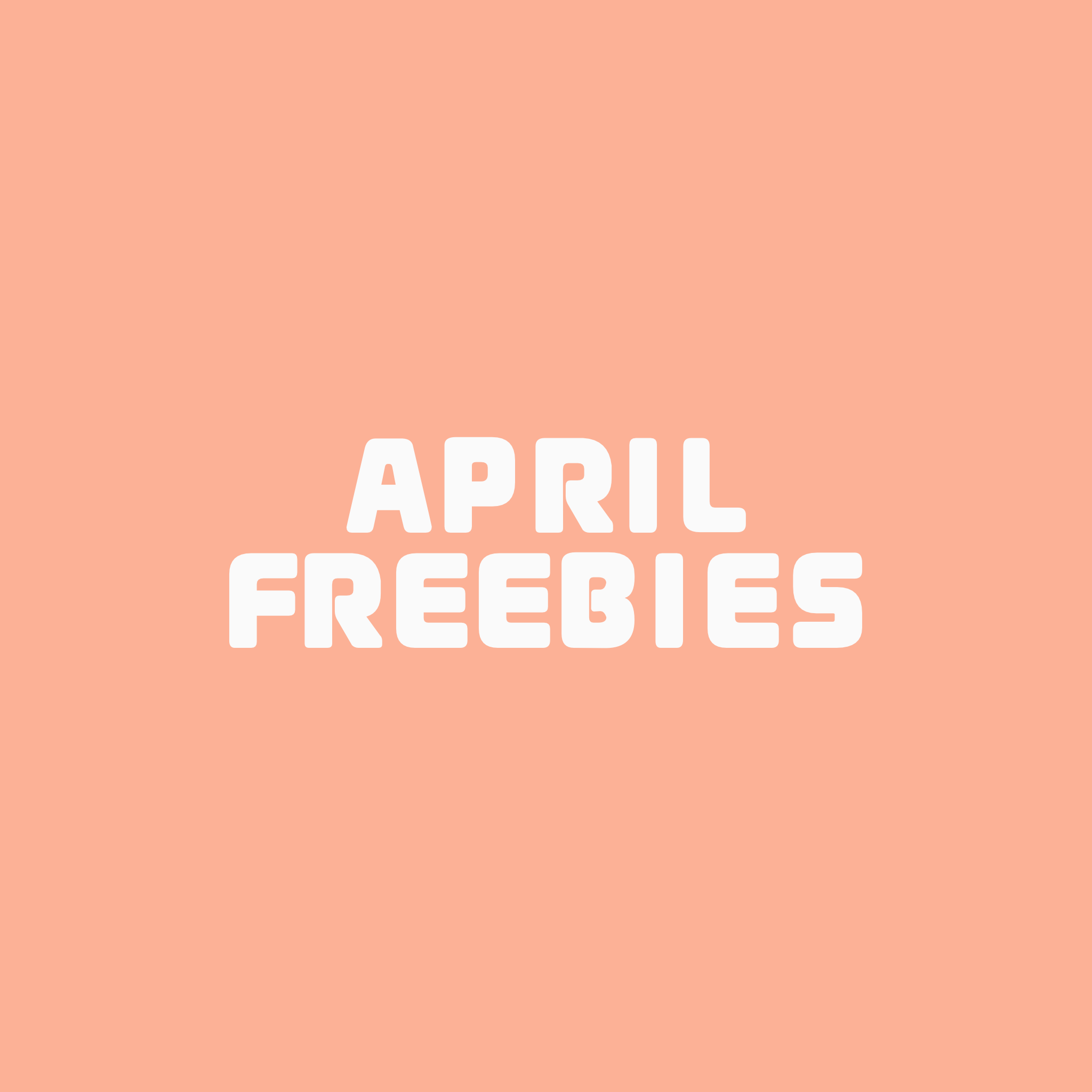 April Freebies