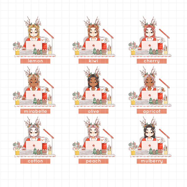 Busy Holiday Collection Just Dolls Stickers | j391