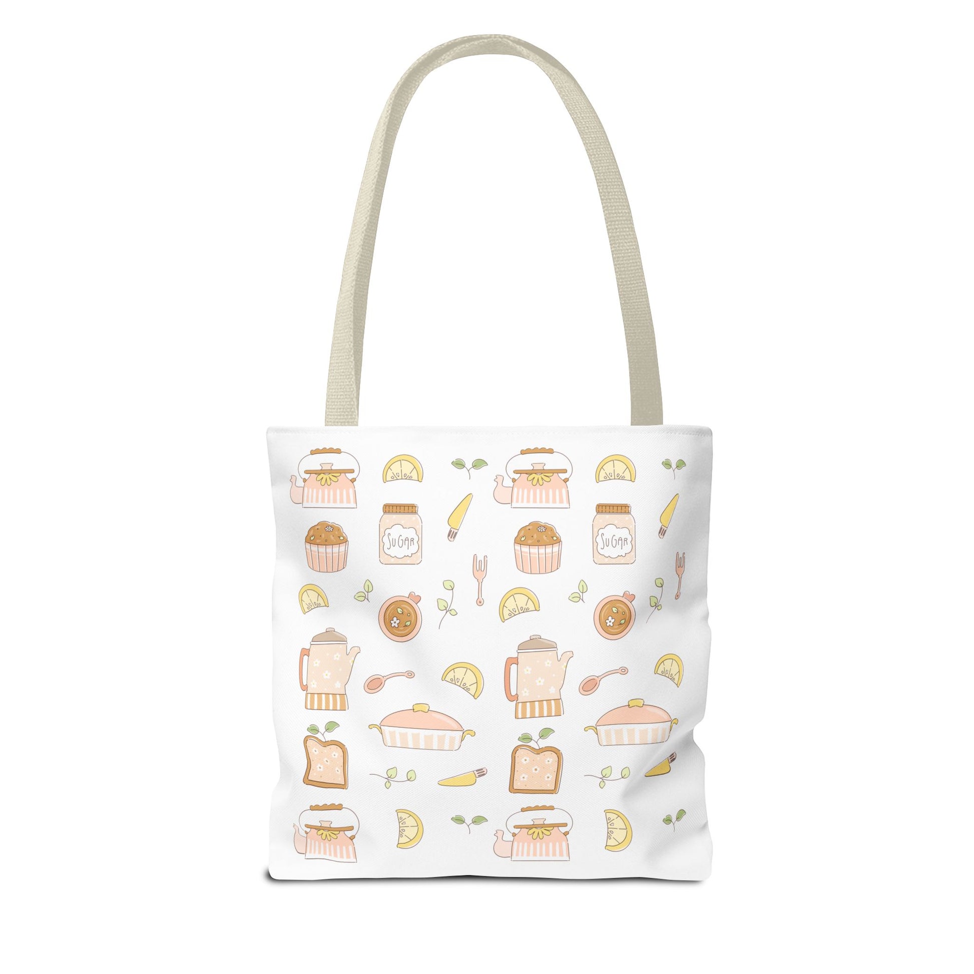 Breakfast Club Tote Bag for Food Lovers, Stylish Grocery Tote, Cute Shopping Bag, Gift for Foodies, Eco-Friendly Accessory | Cherry Merch