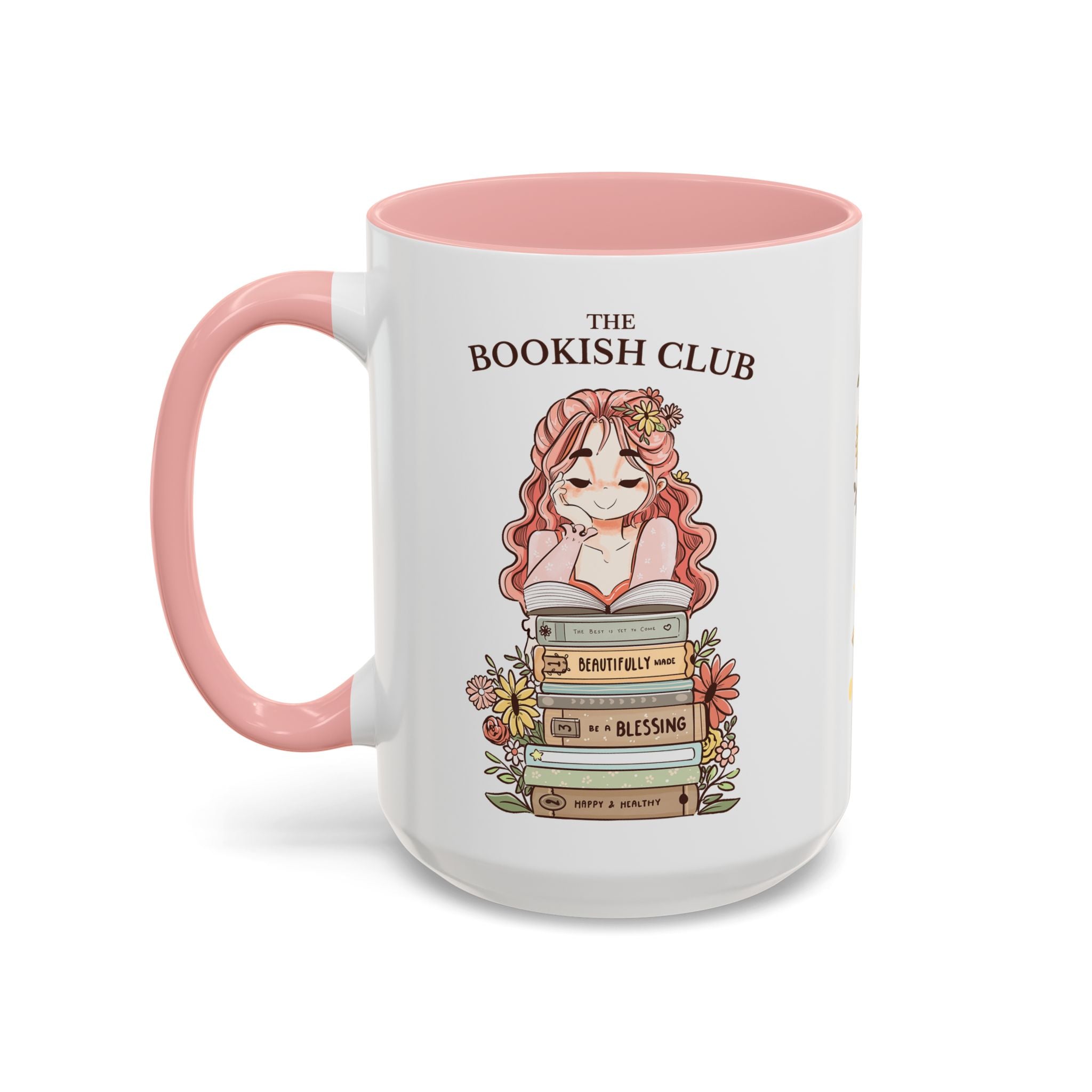 Whimsical Accent Coffee Mug - Cozy Home Vibes, Perfect Gift for Tea Lovers, Bookworms, and Relaxing Moments | Peach Merch Mug