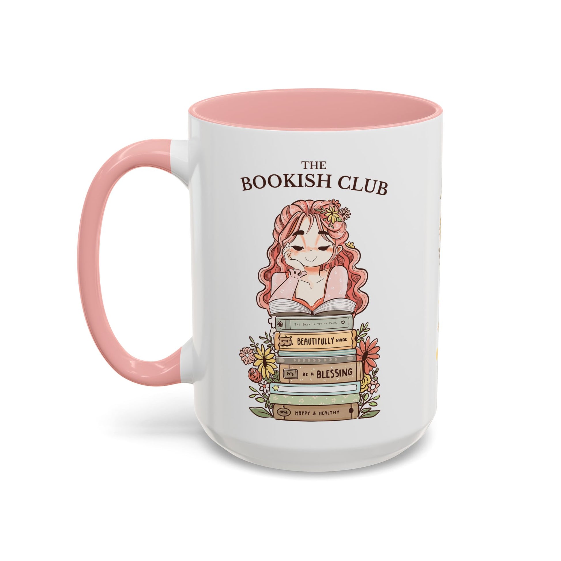 Whimsical Accent Coffee Mug - Cozy Home Vibes, Perfect Gift for Tea Lovers, Bookworms, and Relaxing Moments | Peach Merch Mug