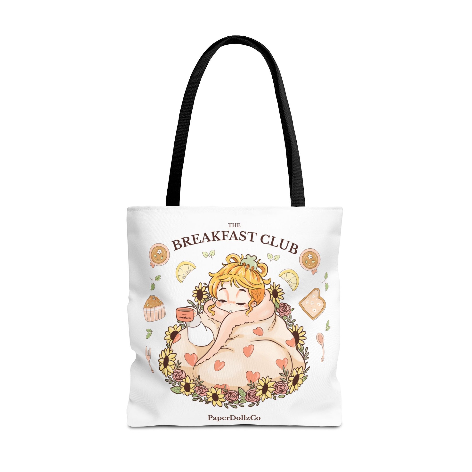 Breakfast Club Tote Bag for Food Lovers, Stylish Grocery Tote, Cute Shopping Bag, Gift for Foodies, Eco-Friendly Accessory | Lemon Merch