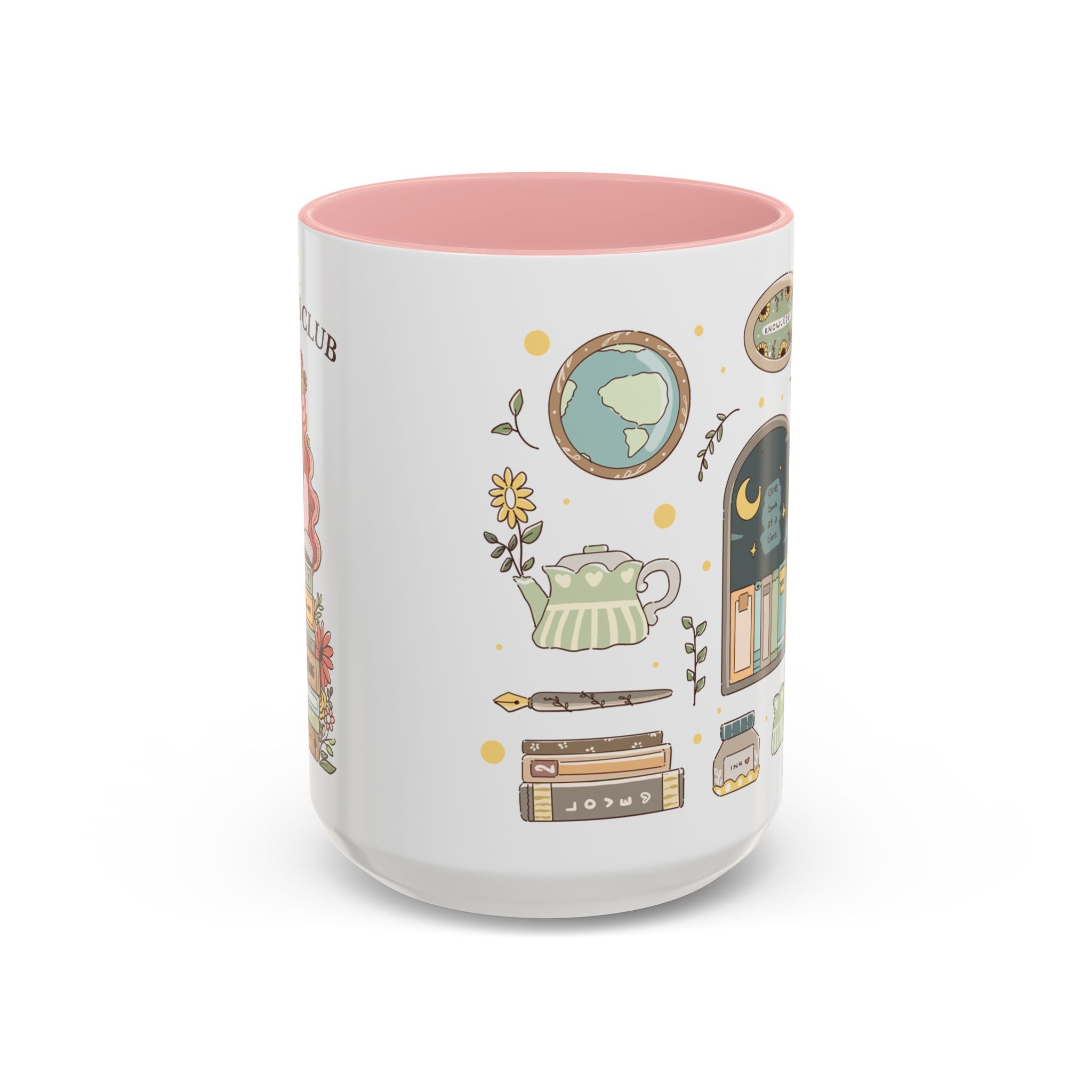 Whimsical Accent Coffee Mug - Cozy Home Vibes, Perfect Gift for Tea Lovers, Bookworms, and Relaxing Moments | Apricot Merch Mug