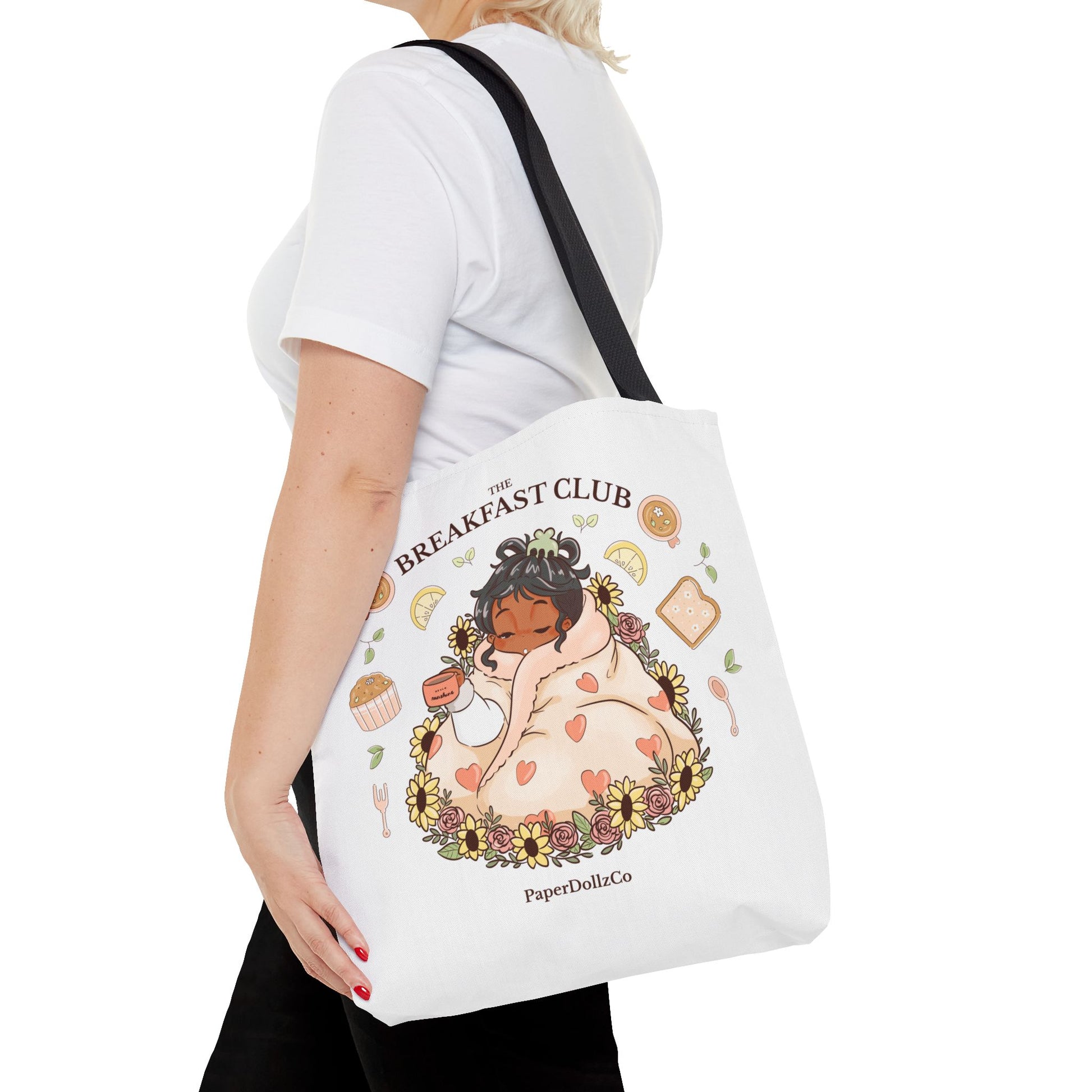 Breakfast Club Tote Bag for Food Lovers, Stylish Grocery Tote, Cute Shopping Bag, Gift for Foodies, Eco-Friendly Accessory | Olive Merch