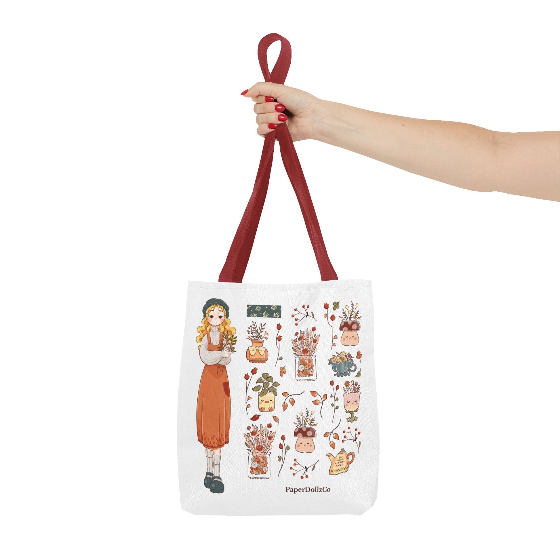Themed Tote Bag, Cozy Fall Essentials, Cute Eco-Friendly Shoulder Bag, Harvest Season Shopping Bag, Pumpkin Spice Carryall | Lemon Merch