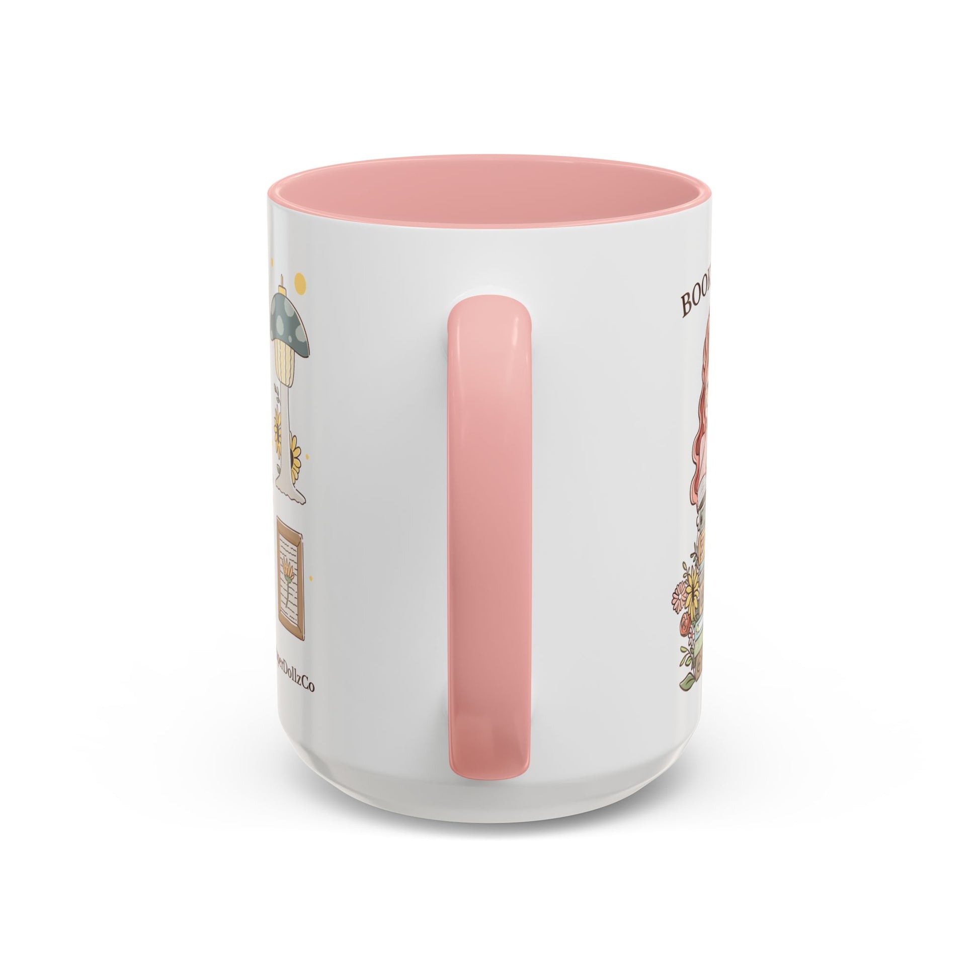 Whimsical Accent Coffee Mug - Cozy Home Vibes, Perfect Gift for Tea Lovers, Bookworms, and Relaxing Moments | Peach Merch Mug