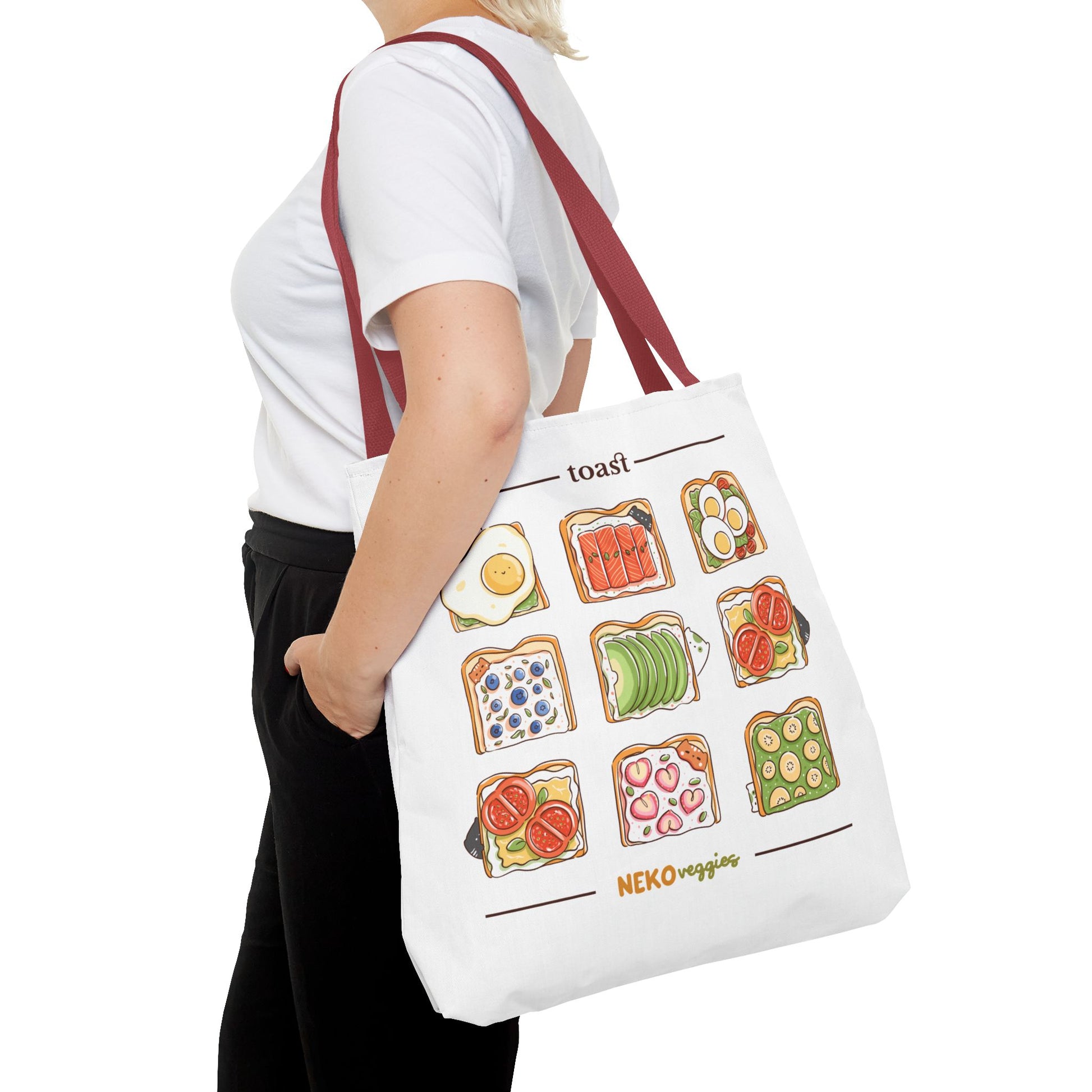 Charming Illustrated Tote Bag - Perfect for Foodies, Tea Lovers, Market Days, Gift Ideas, Home Decor | Merch